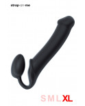 Gode ceinture strap-on noir XL