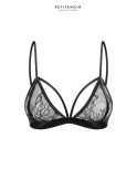 Soutien-gorge triangle dentelle et velours