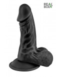Gode réaliste noir 13 cm - Real Mike