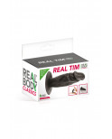 Plug anal réaliste noir 11 cm - Real Tim