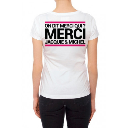 Tee-shirt  J&M blanc - spécial  femme