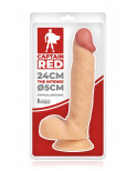Gode réaliste The Intense 24 x 5 cm - Captain Red