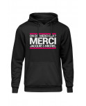 Sweat à capuche J&M On dit merci qui ?