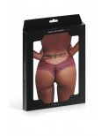 Tanga bordeaux dentelle - Paris Hollywood