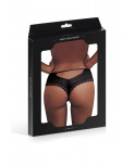 Tanga noir dentelle - Paris Hollywood