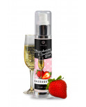 Huile de massage fraise et vin pétillant - Secret Play