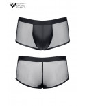 Boxer noir wetlook et mesh - Regnes
