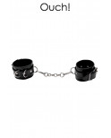 Menottes Premium en cuir noir - Ouch