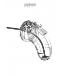 Cage de chasteté 6,5cm avec plug d'urètre - ManCage 15