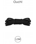 Mini corde de bondage 1,5m noire - Ouch