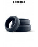 Kit de 3 anneaux de pénis larges - Boners