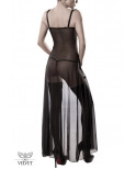 Set déshabillé tulle et dentelle 2 pièces - Grey Velvet