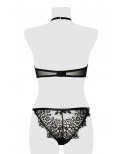 Ensemble bustier et string dentelle - Grey Velvet