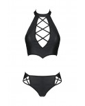 Bustier et string faux cuir Nancy - Passion