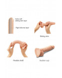 Gode double densité sliding skin S - Strap On Me