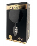 Plug métal Fluffy Twist L noir - Alive