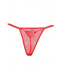 Porte-jarretelles rouge et string