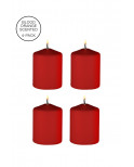 4 bougies SM rouges parfumées - Ouch!