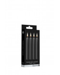 4 bougies SM noires - Ouch!