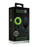 Plug avec cockring phosphorescent - Ouch