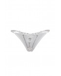 String ouvert à strass blanc