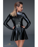 Minirobe corset wet look F154