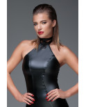 Robe moulante wet look F160