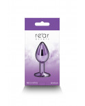 Plug bijou aluminium chromé violet S
