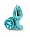Plug bijou aluminium chromé vert M