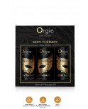 Coffret 3 huiles de massage sensuel Sexy Therapy Collection