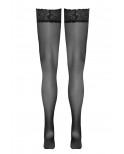 Bas autofixants noir Hold up - Cotelli Legwear