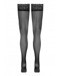 Bas autofixants noir Hold up 3 - Cotelli Legwear