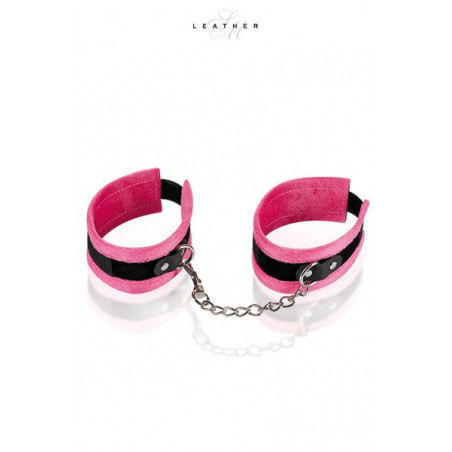 Menottes de chevilles rose et noir