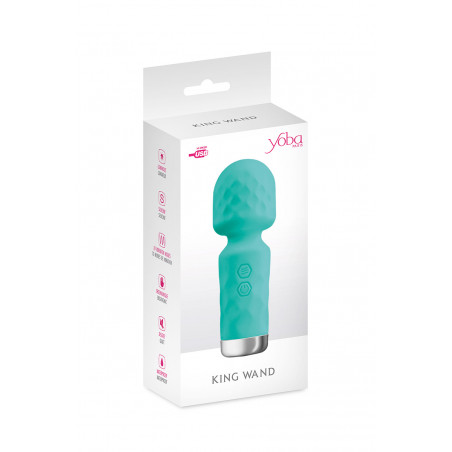 Mini vibromasseur King Wand vert